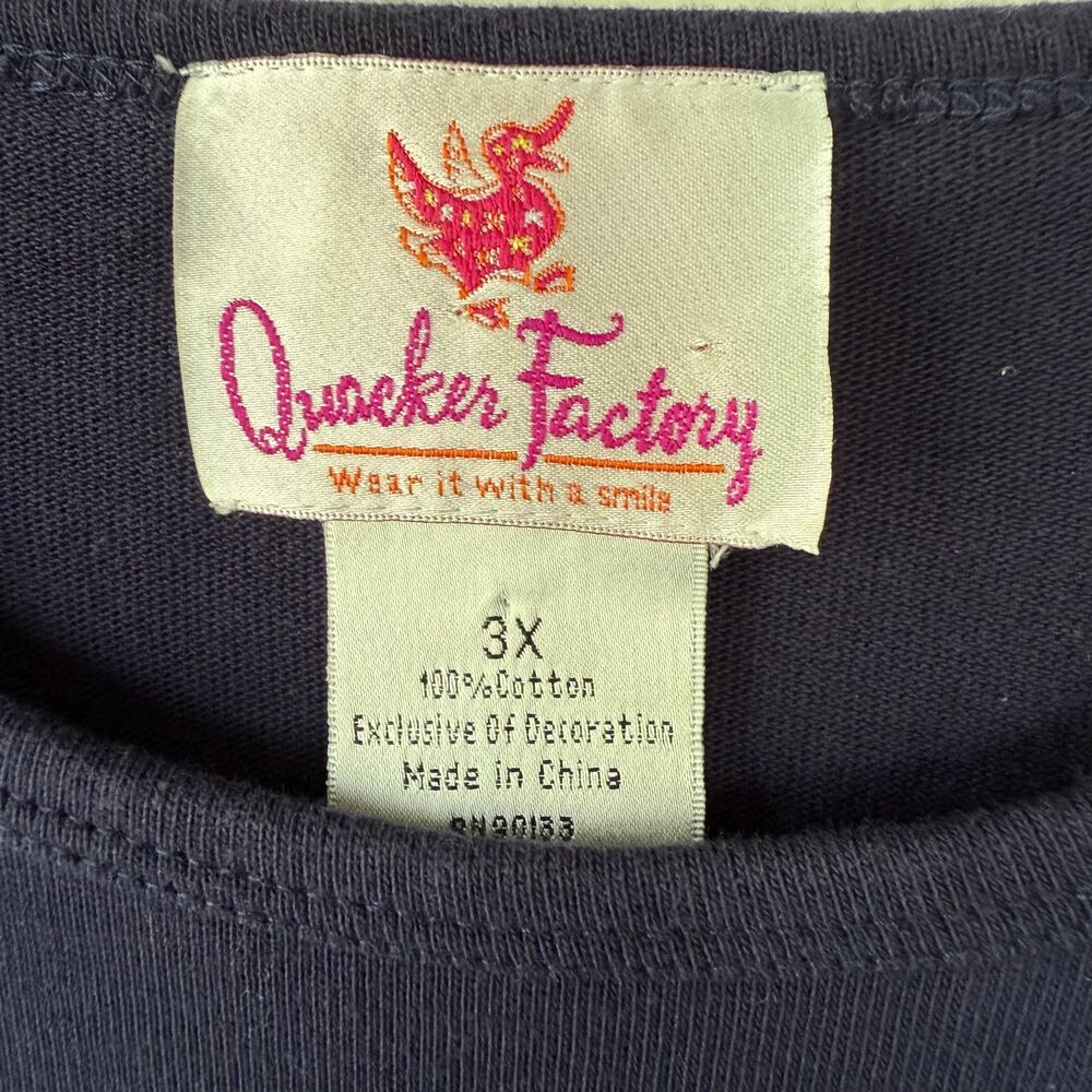 Quacker Factory Sequin Sailing Nautical Navy Blue… - image 2